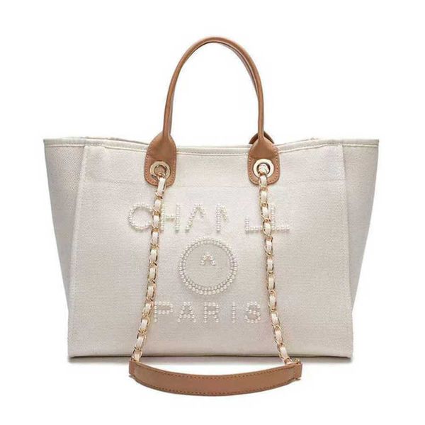 

women's luxury fashion beach bags brand ch canvas handbag designer classics backpacks pearl ladies large evening handbags purse women b