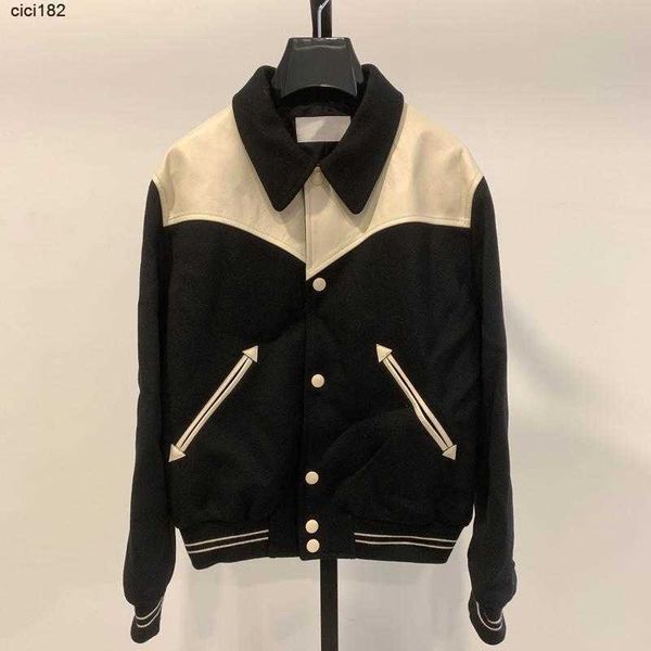 

2022 fashion men women jackets runway luxury designer european design party style male clothing baseball, Black;brown