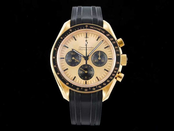 

luxury men speedmaster watch omeg speedmaster automatic movement watches zpmc mechanical chronograph montre omg luxe 42mm 5atm prx uhr with, Slivery;golden