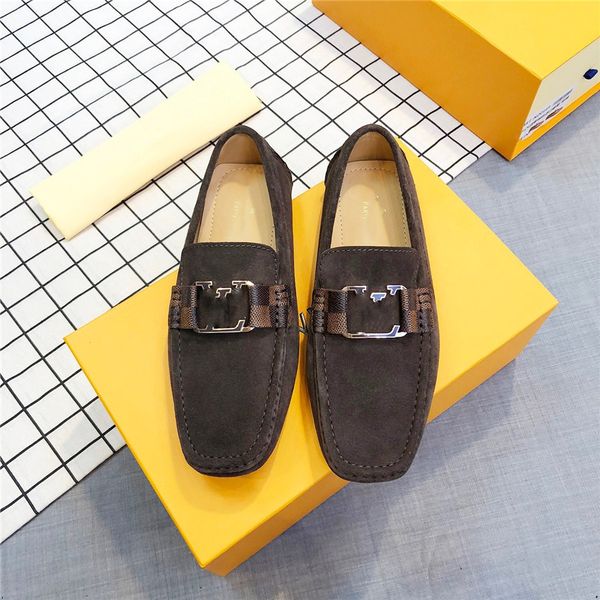 

brand genuine leather leisure designer loafer fashion breathable driving shoes slip on comfortable flats men shoes size 38-46, Black