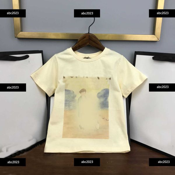 

new kids short sleeve baby t-shirt child clothing summer figure and dog pattern new arrivals size 100-160 cm mar01, Blue