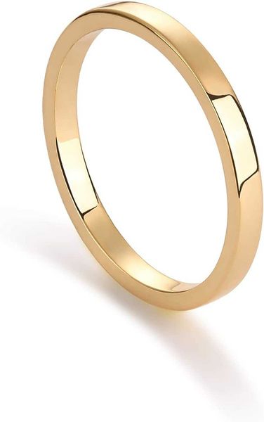 

pavoi 14k gold plated twist stacking ring | bands for women, Silver