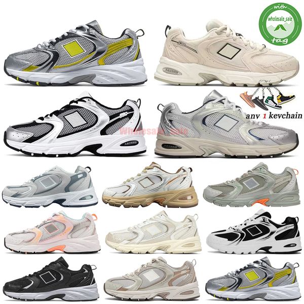 

luxury designer og 530 running shoes for mens womens b530 trainers all white silver ivory utility pack grey cream beige black runner casual