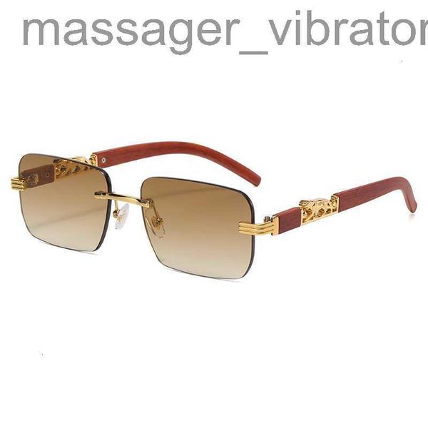 

sunglasses 6020 wooden leopard head for women 2023 new fashion design frameless men's sunglasses fashion sunglasses i6yg lvcz, White;black