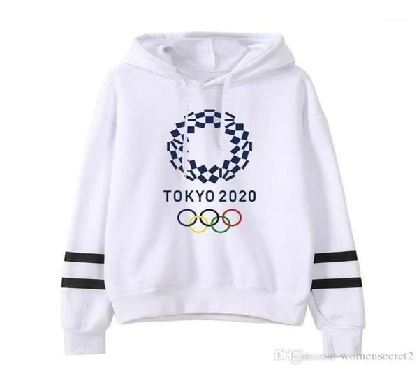 

casual pullover couple cotton liner clothing 2020 tokyo emblem printed hoodies fashion loose mens womens88640067547832, Black