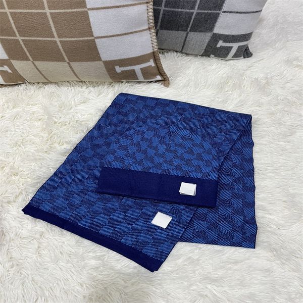

new 2023 fashion designer hat scarf set luxury men's winter scarf brand snapback seda satin checkered scarf skate skateboard cap black, Blue;gray