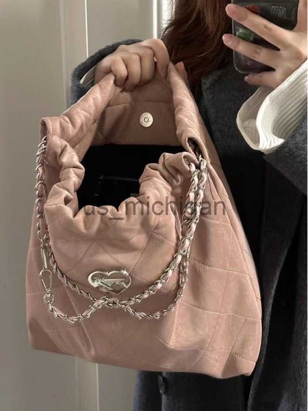 

evening bags women's handbags trend y2k pink 2023 shoulder bag pu leather bucket tote female casual bag ladies handbag andle bags j2308
