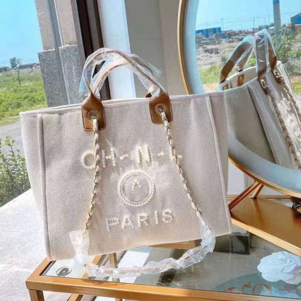 

fashion women's luxury beach bags brand ch canvas handbag designer classics backpacks pearl ladies large evening handbags purse women b
