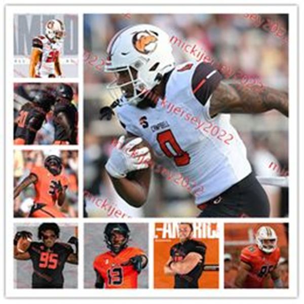 

antoine sampah campbell fighting camels football jersey 11 tyus fields 46 verdis brown 4 george wilson jr. 14 jasiah provillon campbell jers, Black