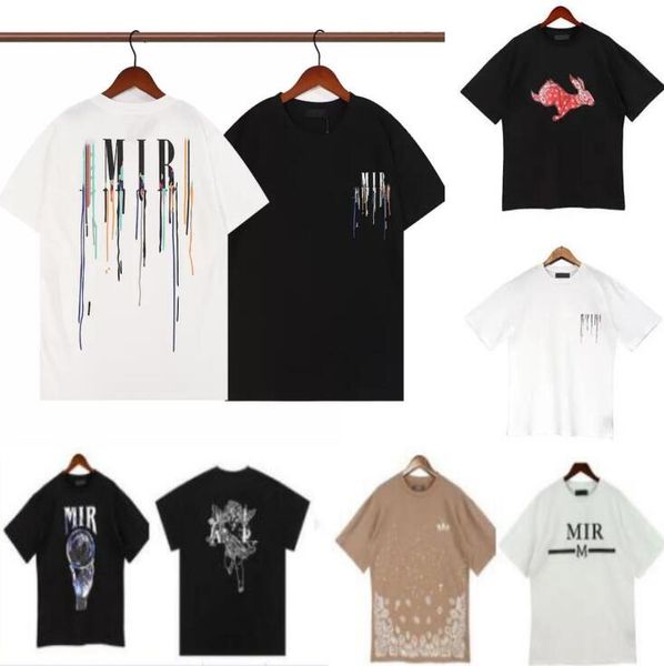 

a mirlies tshirt mens designer graffiti t-shirts printed fashion man t-shirt cotton casual tees short sleeve hip hop streetwear923, White;black