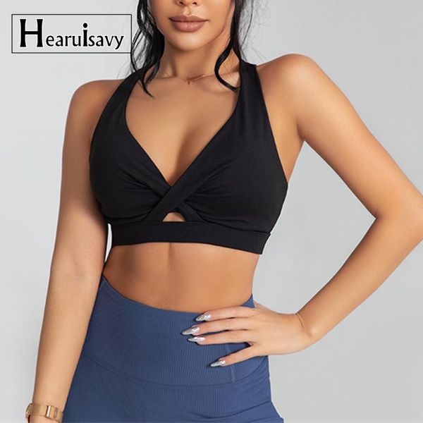

set high support sport bra for women gym brassiere hollow out fitness seamless push up yoga bra padded workout active wear