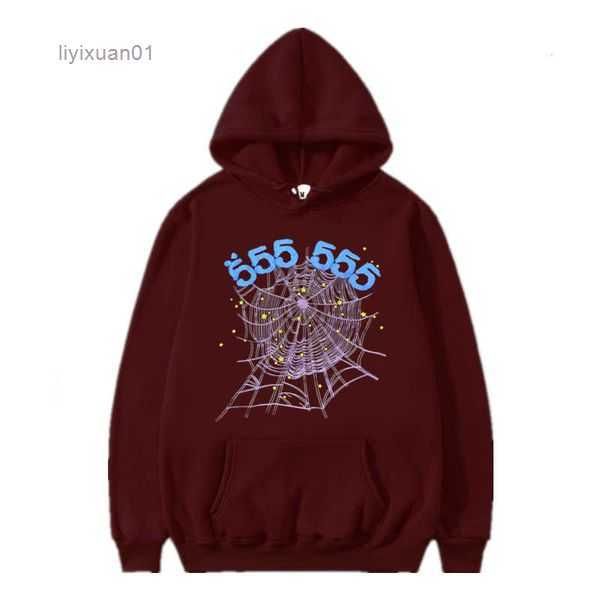 

mens hoodies fashion sweatshirtsweater pullover hip-hop high-quality comfortable long-sleeve spiderspder hoodie men fabric 4 j3c3, Black