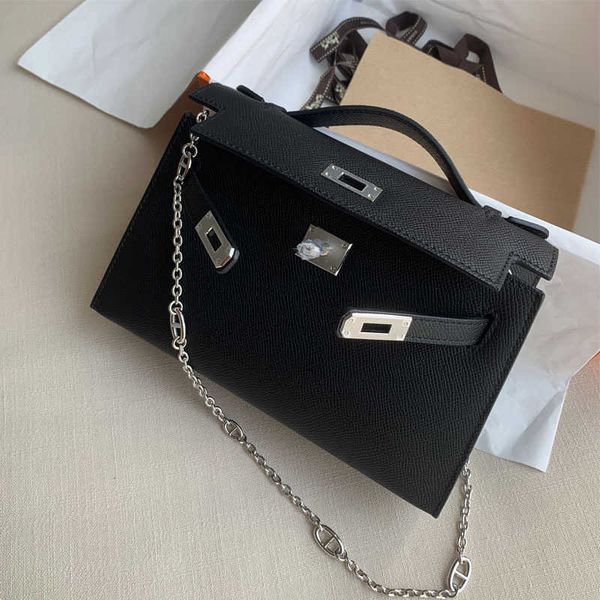 

designer kelyes tote bag silver deduction generation high sense palm print spring summer mini cowhide women's single shoulder crossbody