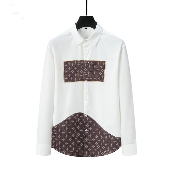

men s casual shirts designer button up shirt long sleeves dress shirt cotton oxford shirt for mens silk shirt plaid striped casual shirts ma, White;black