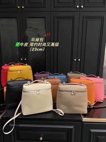 

2023 New Piano L19 Backpack Classic Leather Original Ladies Shoulder Bag Fashion Messenger Bag with Gift Box Precious Leather Pure Leather Large Capacity LP tofu bun