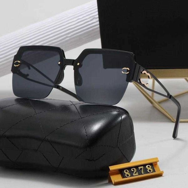 

new fashion sunglasses for women luxury upscale hollowed out big-name lettering anti-glare display face street glasses, White;black