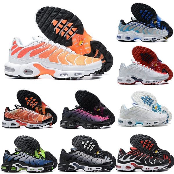 

tn plus tns mens running shoes triple white black reflective hyper atlanta blue light pgraphy men trainers sports sneakers 36-45
