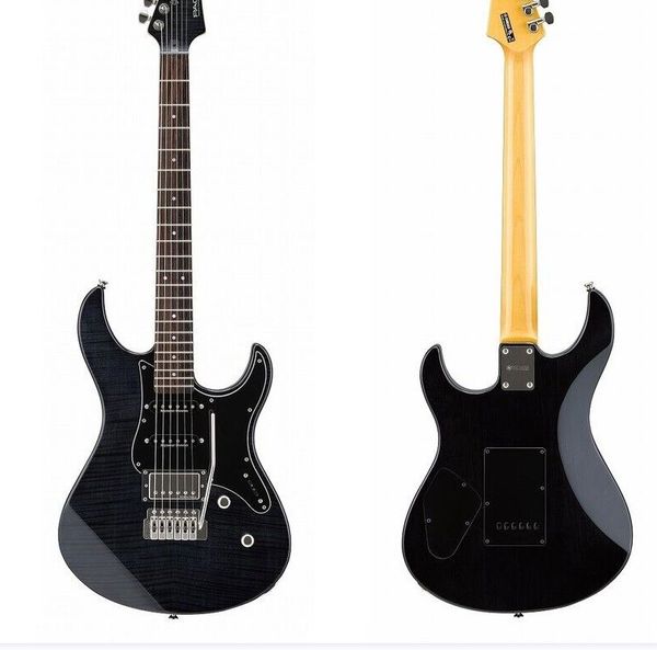 

pac612viifm 6 string electric guitar - translucent black