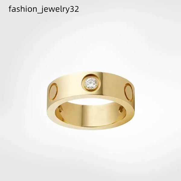 

classics love ring designer ring rose gold silver 4mm 5mm 6mm ring 18k gold plated with diamonds for lovers ring wedding anniversary designe