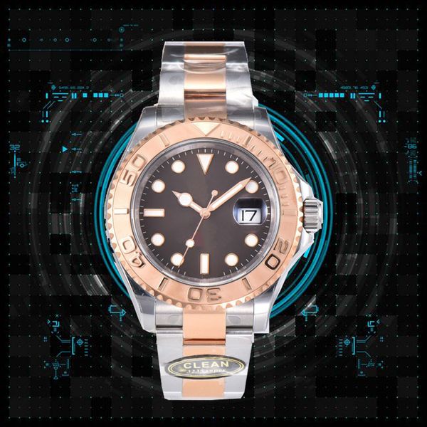 

designer watches sapphire mechanical wristwatch mens watch automatic all stainless steel luminous watch, Slivery;brown