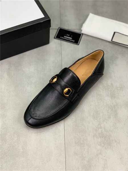 

2023 italian dress shoes men wedding party shoes casual loafer male designer flat shoes zapatos hombre plus size 45, Black