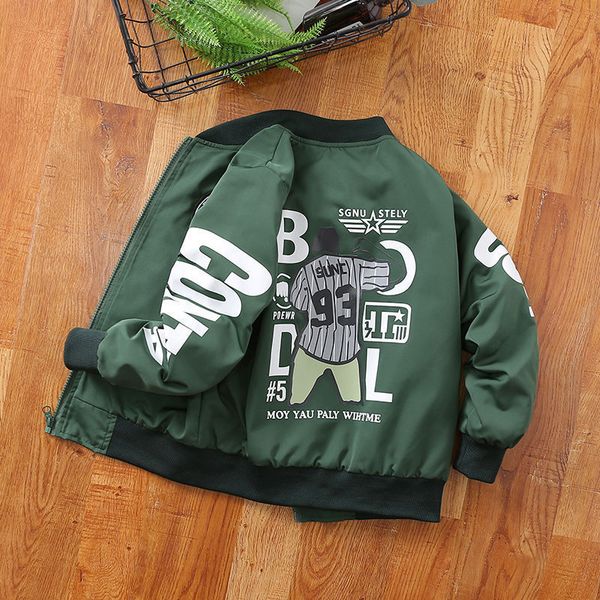 

jackets kids overcoat spring and autumn fashion korean boys jacket baseball uniform 230830, Blue;gray