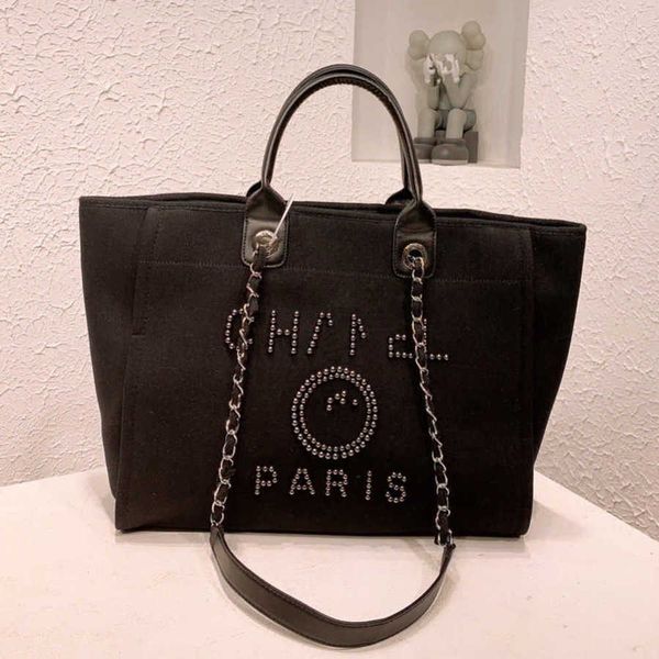 

women's luxury fashion beach bags brand ch canvas handbag designer classics backpacks pearl ladies large evening handbags purse women b