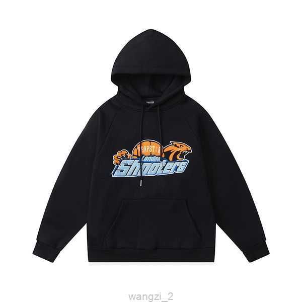 

printed trapstar sportswear new men's hoodies fashion designer hoodie sweatshirt jogging luxurious tracksuit winter sweatshirts size pp, Black