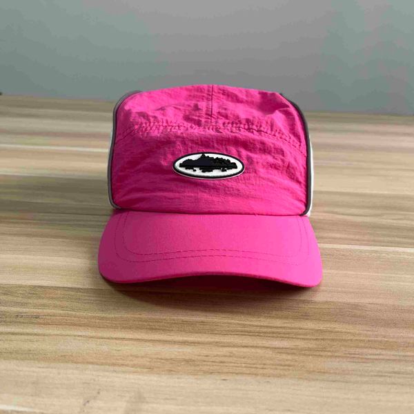 

brand designer trapstat hat street hip hop hat duck tongue hat pink contrast adjustable devil island hat, Blue;gray