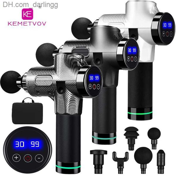 

massage gun deep tissue percussion muscle massage gun lcd touch screen body massag exercising athletes relaxation slimming shaping massager