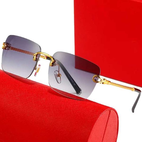

designer sunglasses woman fashion eyeglasses man glasses rectangle business men brand design summer shades colored lenses rimless frameless, White;black