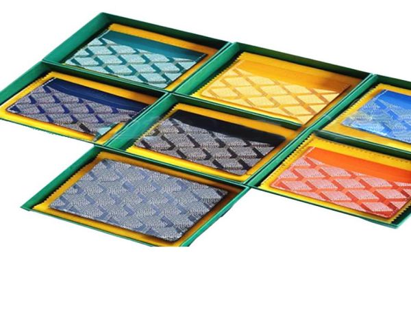 

luxury designer card holder mini wallet genuine goya leather with box purse fashion womens men purses mens key ring cr4032466, Red;black