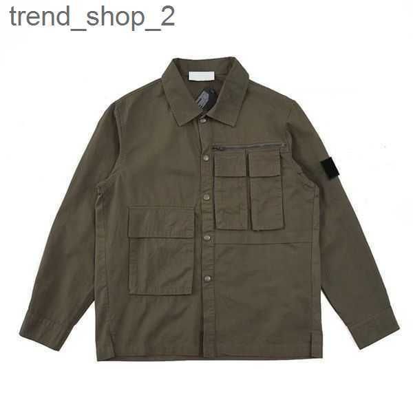 

stone jacket island women's outerwear designer badges zipper toney jacket loose style spring autumn mens breathable high street stonesi, Black;brown