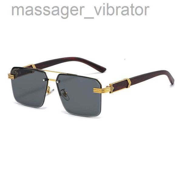 

square half frame trimming sunglasses leg wrapped flower decoration 18k gold trend sunglasses tb56, White;black