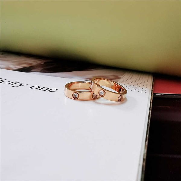 

Designer LOVE Ring Luxury Top Korean version women's fashion trend simple and versatile titanium steel Ring Accessories Jewelry romantic Valentine's Day gift