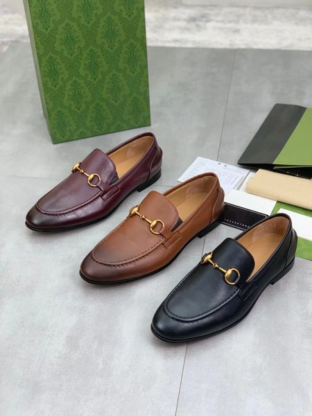 

horsebit shoes designer men double g loafers comfortable leather outsole smooth cow hide jordaan loafer crocodile skin banquet fashion inter, Black