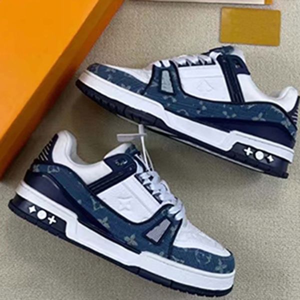 

men designer shoes black trainers flowers shoe popular luxury designers genuine leather chaussures casual sneakers 09, Red;white