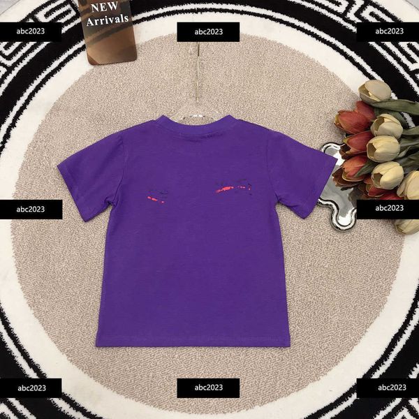 

new kids designer t shirt short sleeve baby tshirt child clothing summer color letter printing high end quality round neck new size 100150 c, Blue