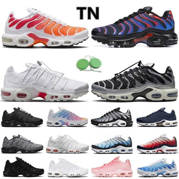 

tn plus toggle utility running shoes tns men women sneakers chaussure triple white black unity grey reflective fire ice white sunrise mens t