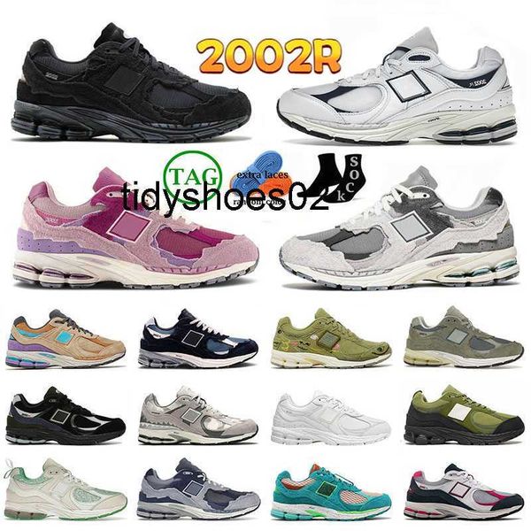 

designer shoes 2002r mens women light grey bone light protection pack rain cloud sail royal grey trainers outdoor sports sneakers new balanc, Black