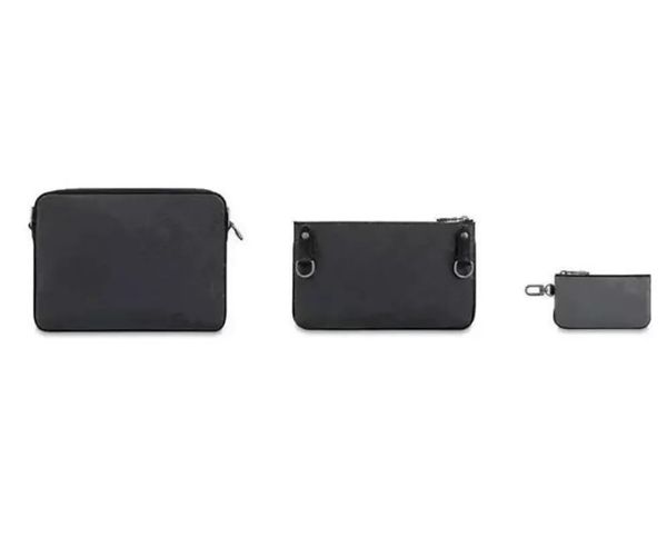 

3pcs/set evening bags women / man black flower shoulder crossbody purse messenger handbag designer bags2023