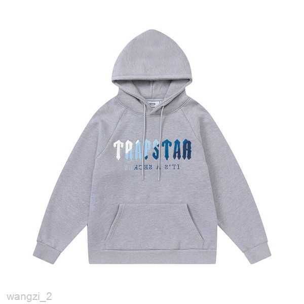 

printed trapstar sportswear new men's hoodies fashion designer hoodie sweatshirt jogging luxurious tracksuit winter sweatshirts size h0, Black