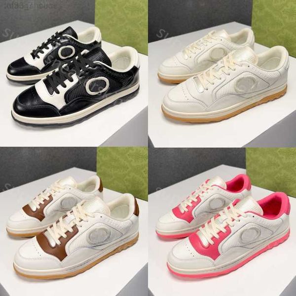 

2023 new designer fashion casual shoe men women mac80 as distressed retro smudge marks effect canvas interlocking g mens womens luxury flat, Black