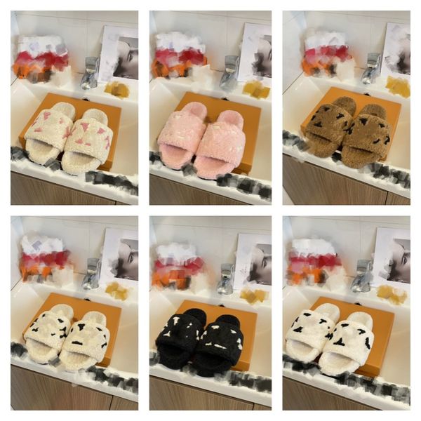 

paseo flat comfort mules winter fur slippers comfortable shearling plush warm slipper furrry fleece home casual shoes sherpa monograms loafe, Black