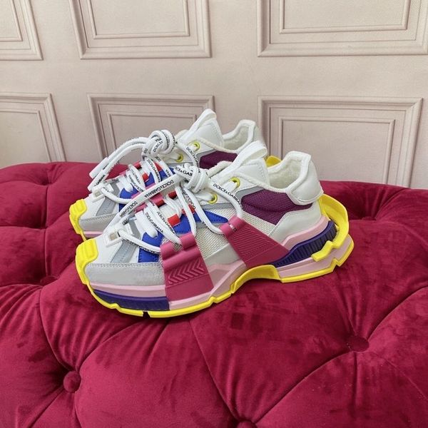 

2023 new luxurys designer casual white shoes sneakers casual shoes sneakers women's flats platform shoes white women lace up men size35, Black