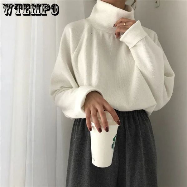 

women s hoodies sweatshirts turtleneck jumper sweater women warm thin knit loose white pullover knitted basic spring and autumn pulls sueter, Black