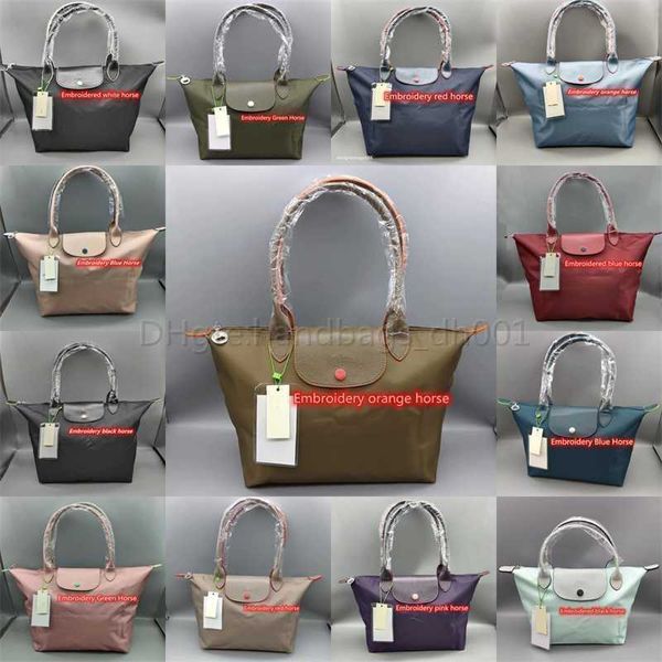 

hand handbag tote 2023 bags environment-friendly retail nylon wholesale sling shoulder bag shopping dumpling single mini cosmetic, Red;black