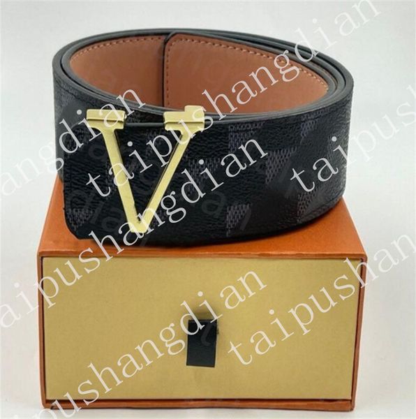 

designer belt for men and women belt 3.8cm width brand belts gold silver black l buckle v plaid belts genuine leather designer belt men bb b, Black;brown