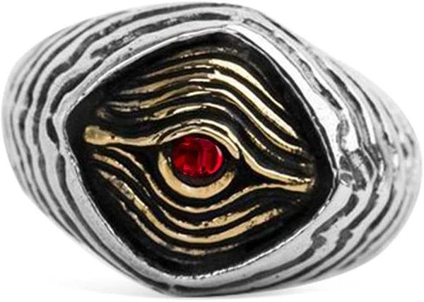 

open eye of god ring for men womena djustablev intagee yeo fh orusr ingt riangleb lacks ilvere ngravede yeo fs eeingr ingr ingpe rsonalizeda, Golden;silver