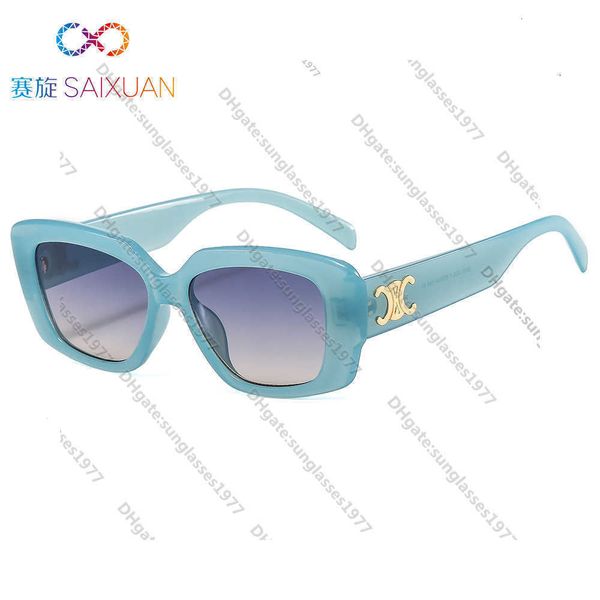 

2022 new women's sunglasses same white black oval box 2233bttd{category}